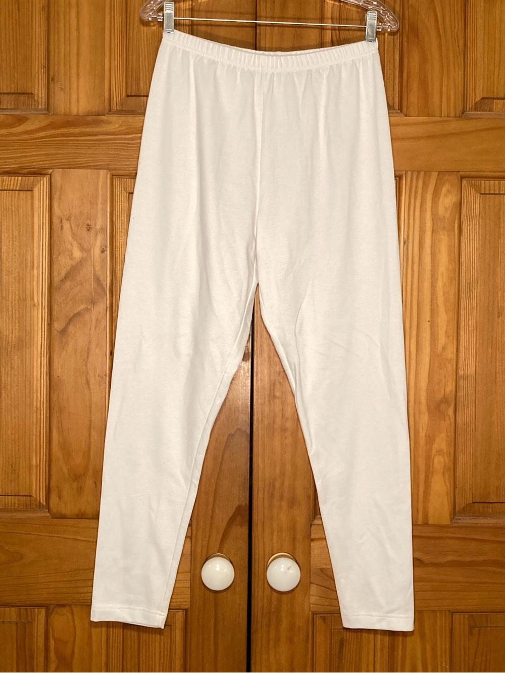 NWOT Architect Vintage 90s Pants Pull On Taper Leg Knit White Size L Large
